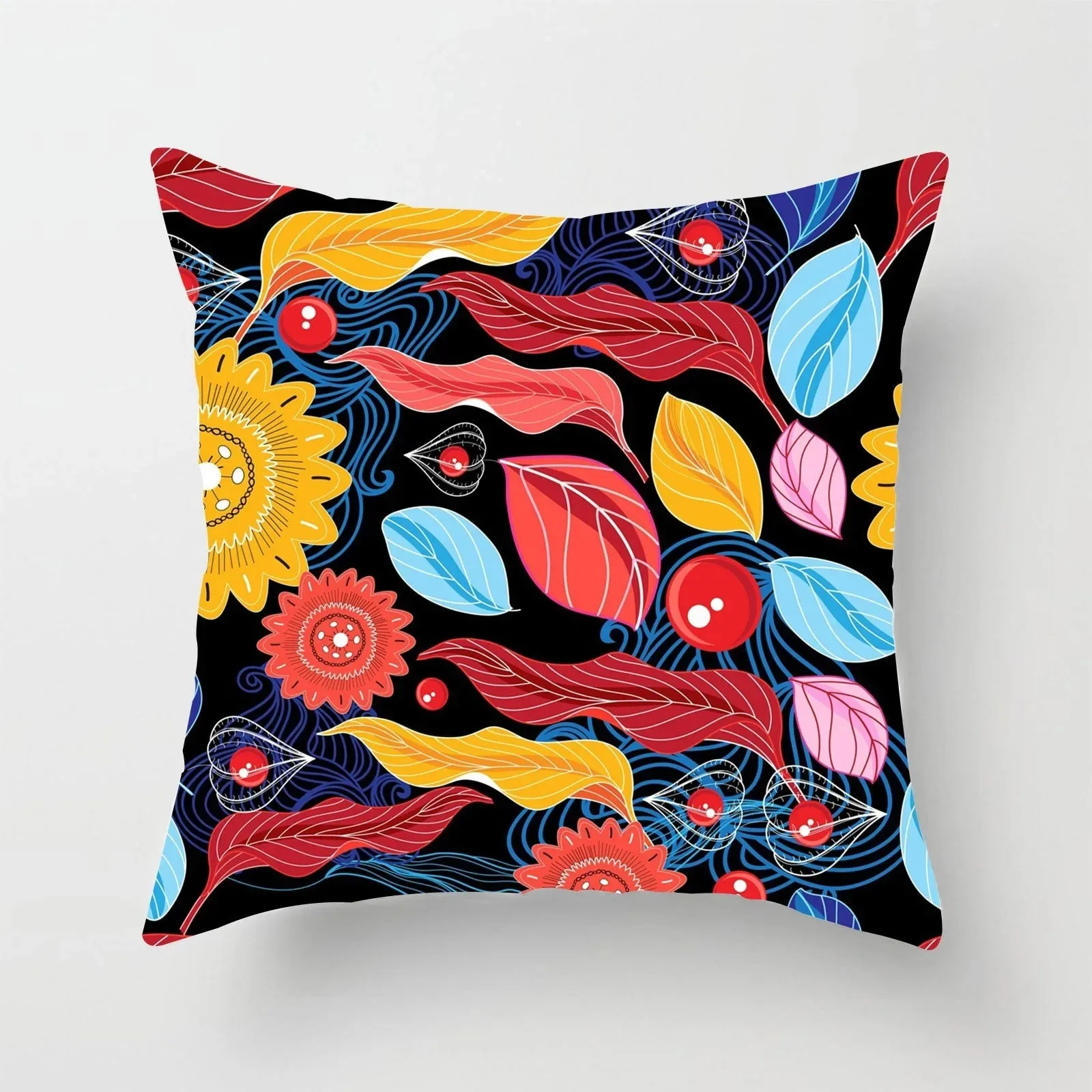 Abstract Colorful Pattern Decorative Pillow Cover Car Sofa Square Cushion