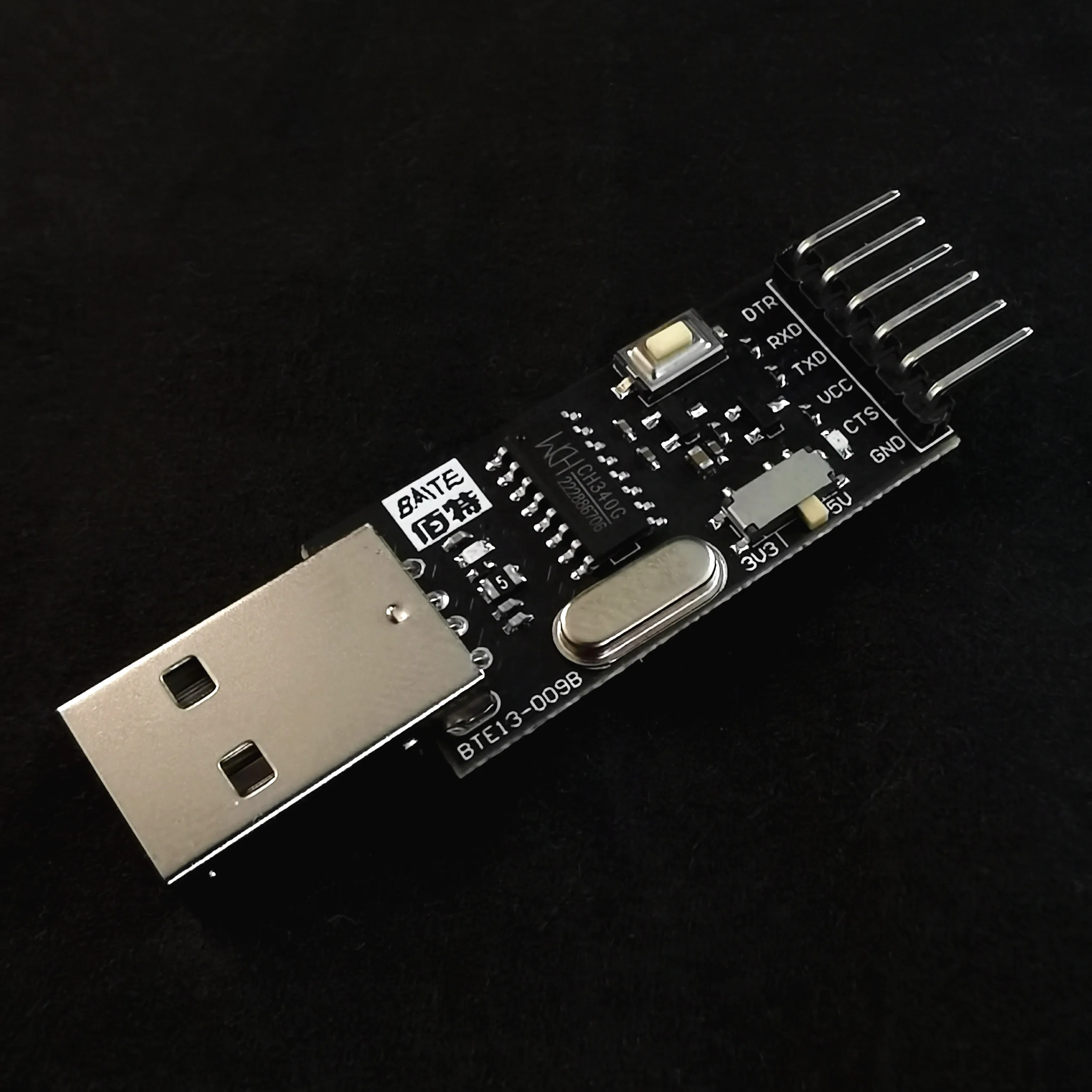 Преобразователь USB в TTL Модуль UART CH340G CH340 3 В/5 В Переключатель для STC RESET Key Cold Boot или