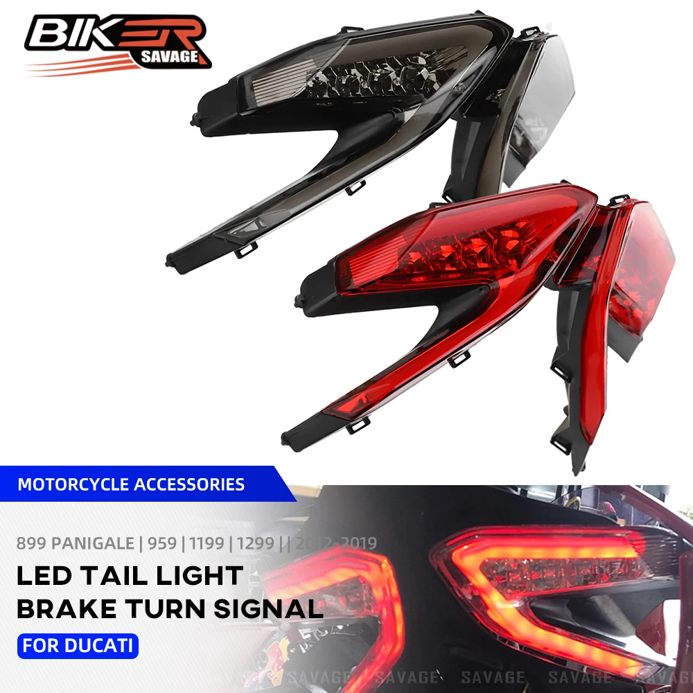 

12V Motorcycle Taillights Rear Light Turn Signal For DUCATI 899 959 1299 Panigale 1199 S R Indicator Lamp Motocross Accessories