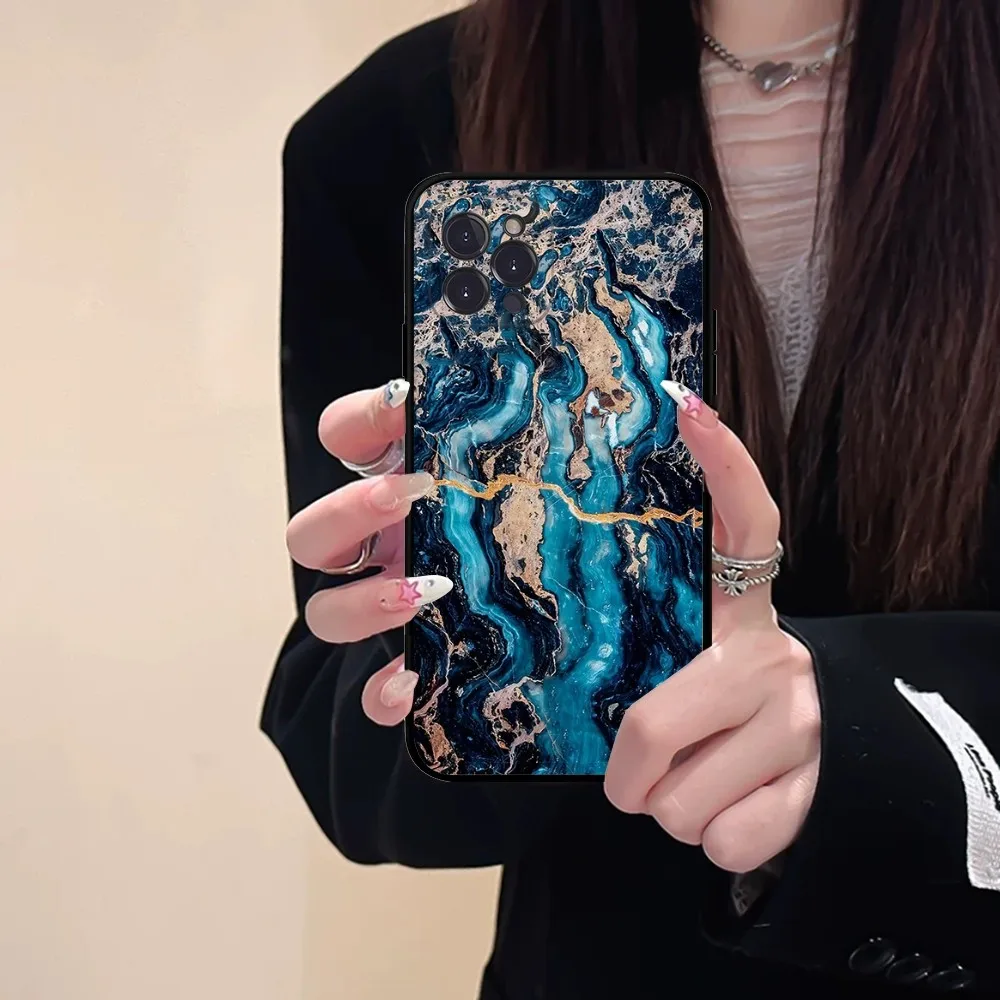 ity modny marmurowy nadruk dla iPhoneɺ 15 14 11 12 13 Mini Pro XS Max Cover 6 7 8 Plus X XR SE 2020 Funda Shell