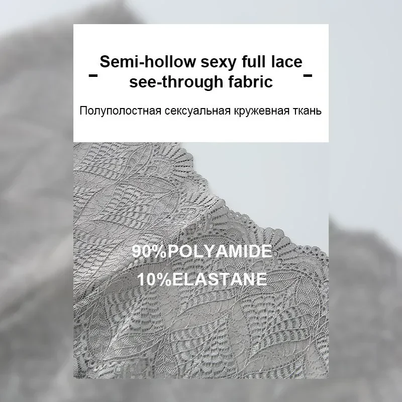 2/3 шт. женские кружевные прозрачные трусики с низкой посадкой