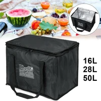 16l28l50l food delivery bag waterproof insulated reusable grocery bag buffet server warming tray lunch container pizza box