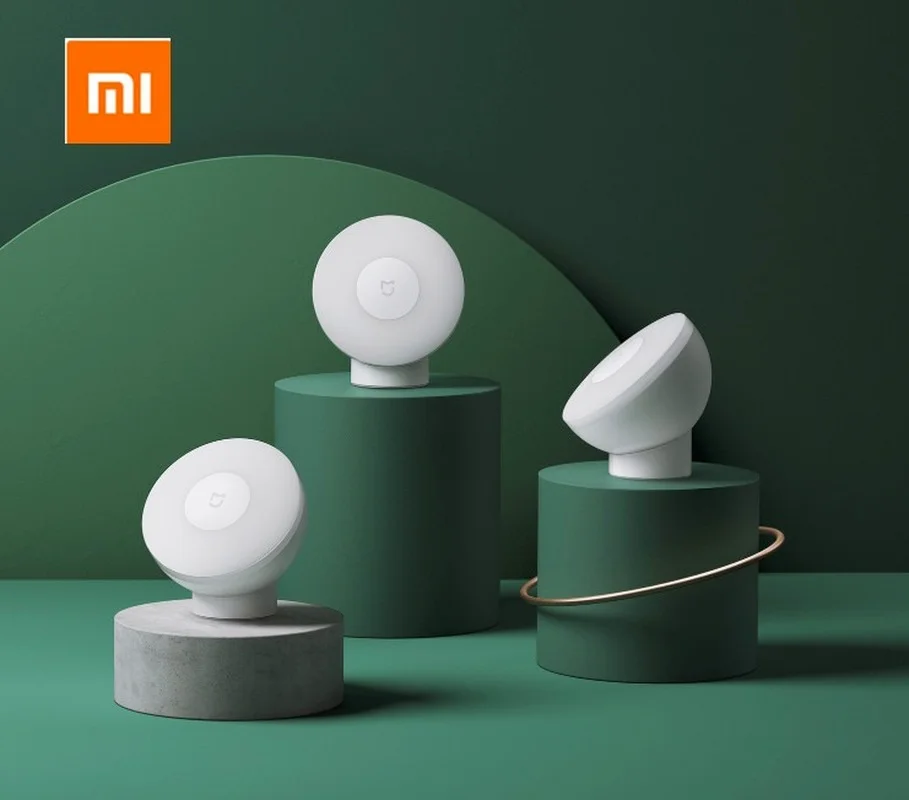 

Xiaomi Mijia Led induction night light 2 lights 360 degree rotating stereo light adjustable brightness with magnetic base