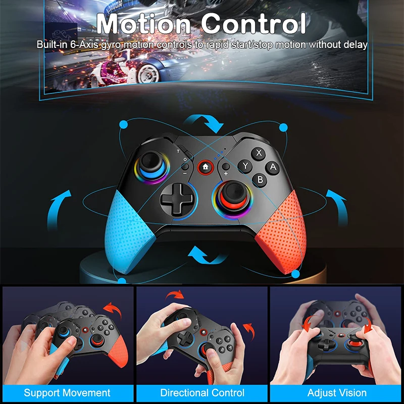 Bluetooth-геймпад для Nintendo Switch 2 4 ГГц с беспроводной ручкой |