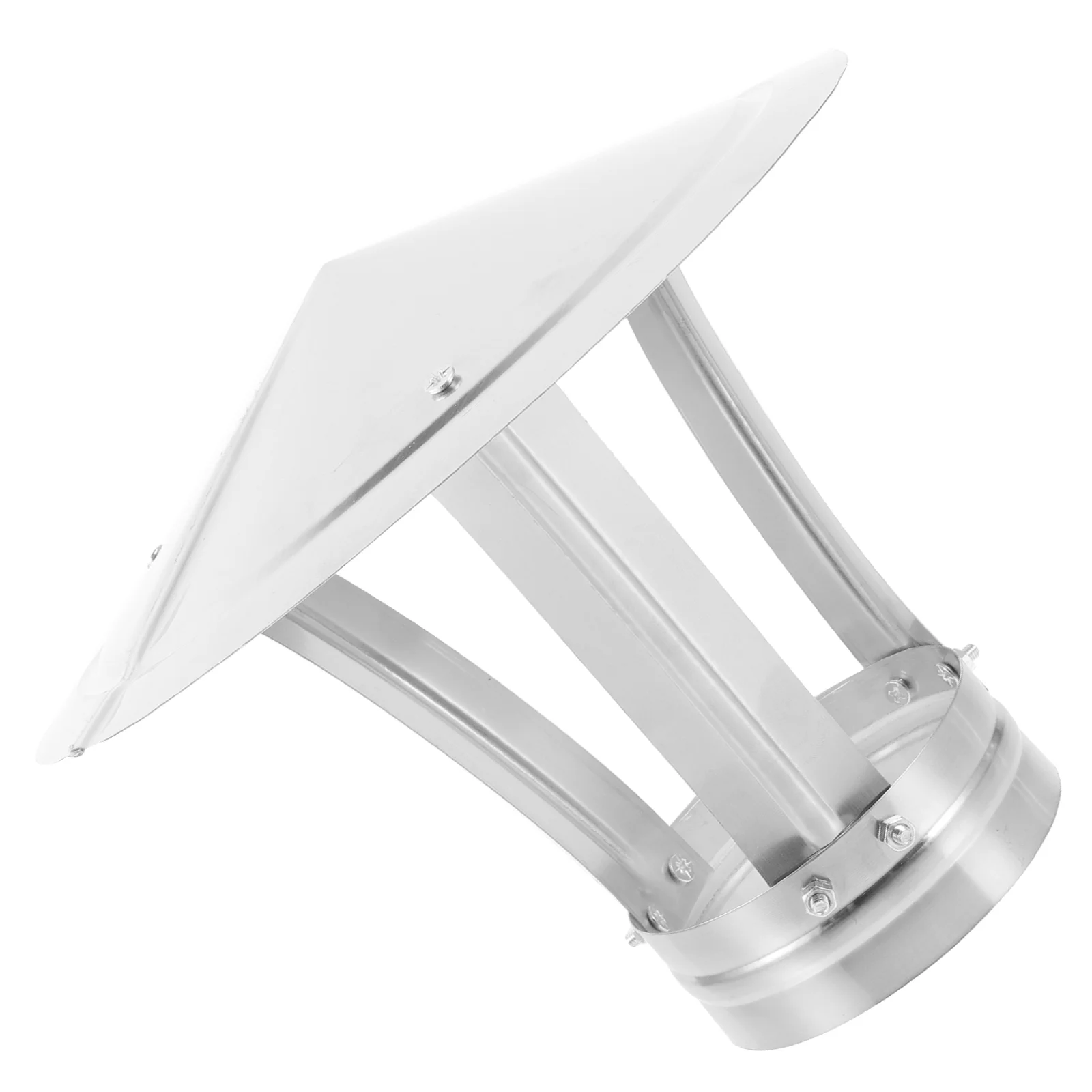 

Chimney Cap Rain Cover Stainless Steel Windproof Cap Rain Hat Protector Cap Chimney Flue Cowl