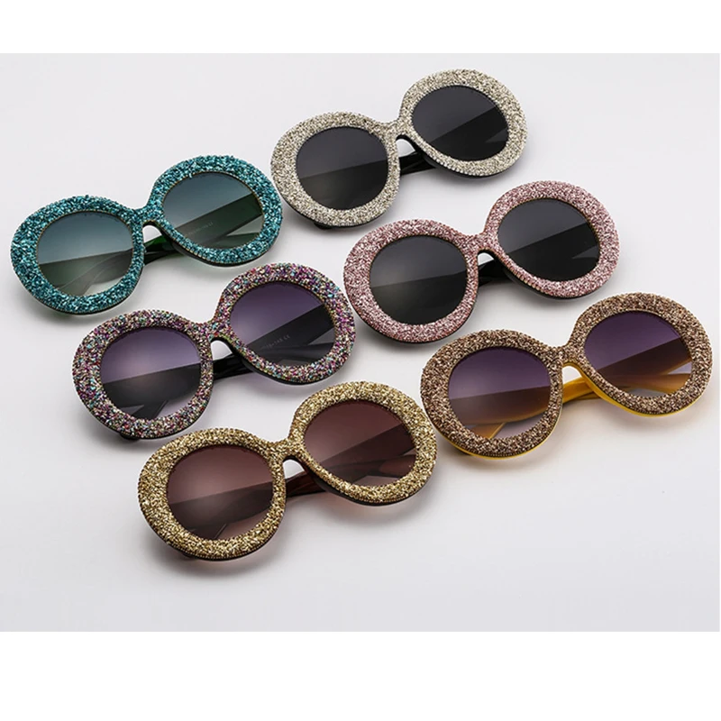 2022 Модные солнцезащитные очки с бриллиантами для женщин модные дизайнерские