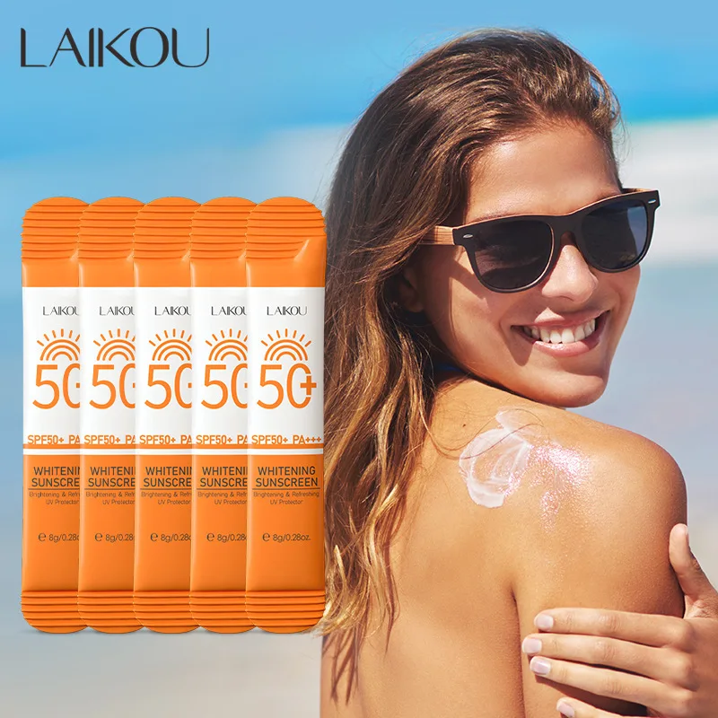 

30pcs LAIKOU SPF50+ Sunscreen Cream Whitening Creams Facial Skincare Moisturizing Oil-control Brightening Sun Cream UVA/UVB