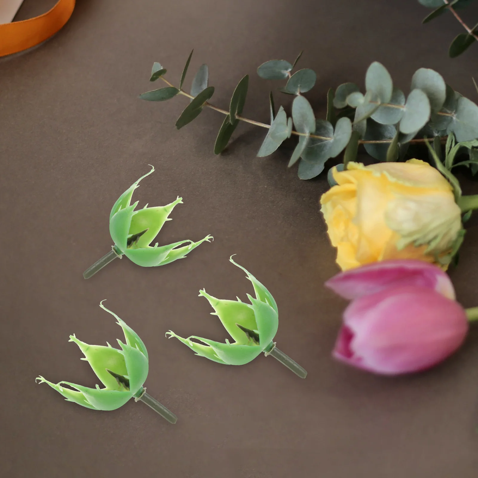 100 шт. роза каликс мыло держатель для цветов искусственные цветы пластиковый