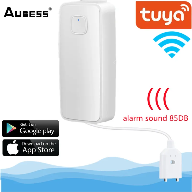 

Умный датчик утечки воды Tuya с Wi-Fi, дистанционное управление через приложение, детектор утечки, домашняя сигнализация