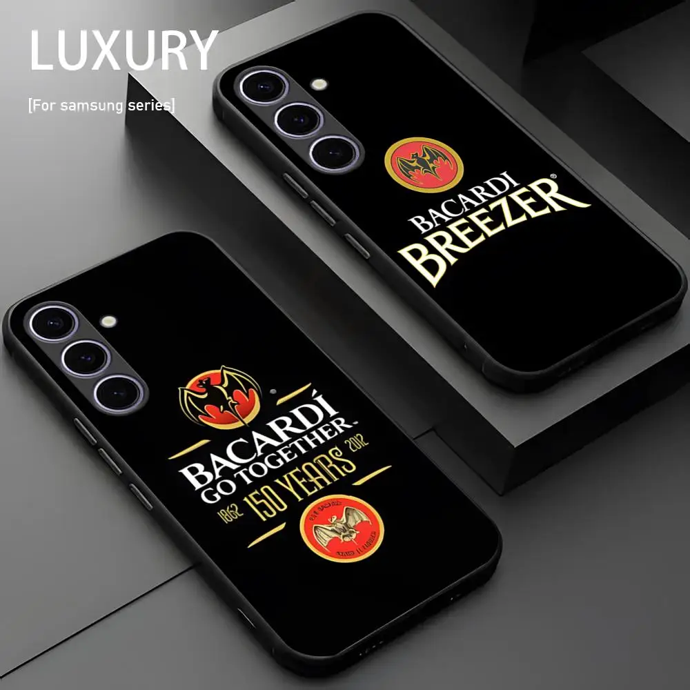 Горячий брендовый крутой чехол для телефона B-Bac-ardiS Samsung Galaxy S25 S24 S23 S22 S21 S20 Plus Ultra