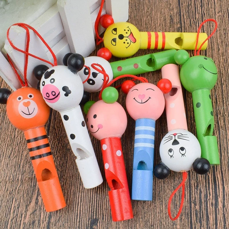 

Montessori Kids Wooden Whistle Animal Head Whistle Toy Small Horn Baby Whistle Children's Small Horn Toys for Girls 7 to 8 Years
