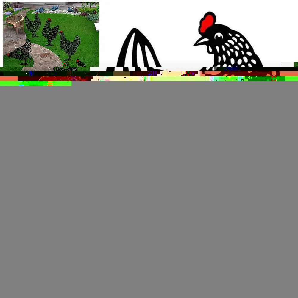 

Большая декоративная Пасхальная курица, 25 см, Неметаллическая курица для пасхальных садовых статуй, стойка для газона, наружный сад W0o1