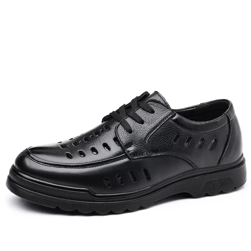 

Fashion England Stylish Mens Formal Shoes Business Comfortable Casual Shoes Stylish Summer Hollow Out Breathable Wedding Shoes