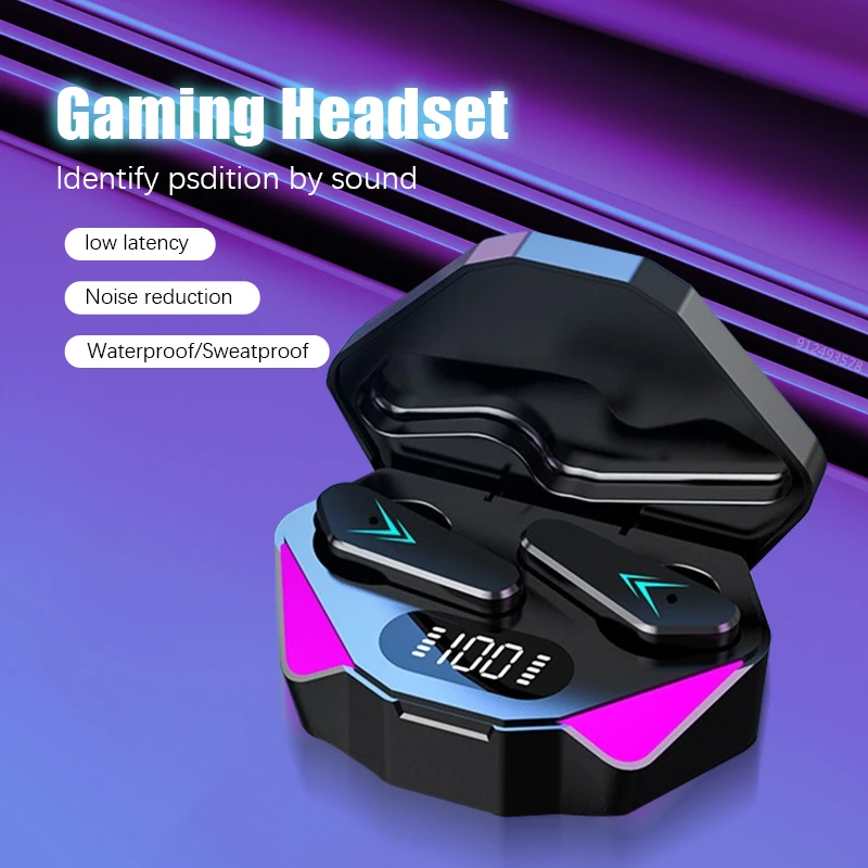 

NEW Bluetooth Earphone Wireless Headphones Tws Stereo Gaming Headset Waterproof Sports Bass Music Earbuds For SmartPhone