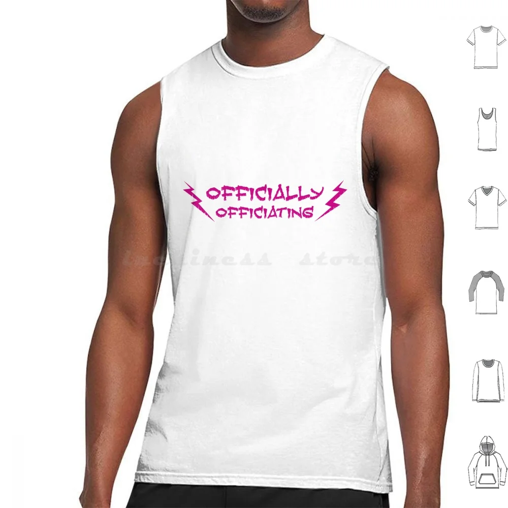 Officially Officiating Tank Tops Print Cotton Roller Derby R