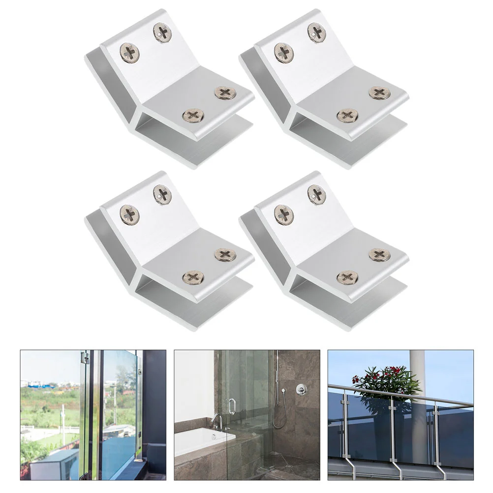 

Glass Bracket Shelf Clamp Clips Pegs Clipbrackets Mirror Holder Shelves Furniture Cabinet Fixing Connector Hanger Wall Shower