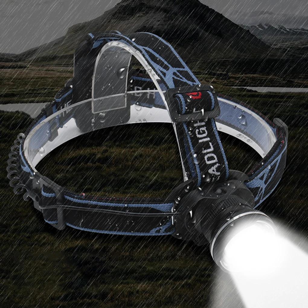 

Женский и мужской водонепроницаемый регулируемый налобный фонарь с высокой яркостью для кемпинга Регулируемый головной фонарь с 3 режимами головной фонарик