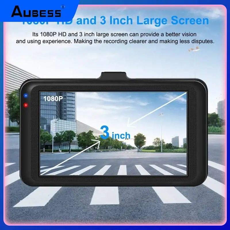 

Видеорегистратор Full Hd 1080p, 3 дюйма, портативный зеркальный видеорегистратор, Универсальный Автомобильный видеорегистратор, автомобильные аксессуары, большой экран, видеорегистратор