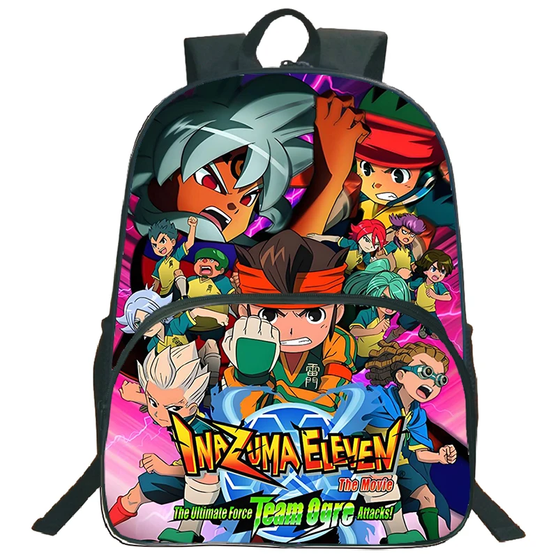 Фото Рюкзак Inazuma Eleven Go, детский школьный рюкзак в стиле аниме, большой вместительный рюкзак для мальчиков и девочек, рюкзак для начальной школы, дорожная сумка для книг №1