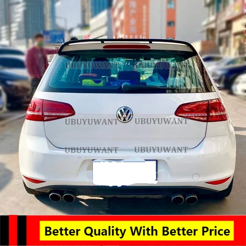 

Спойлер для Volkswagen GOLF MK7 Mk7.5 14-18 GOLF 7 Высокое качество ABS Материал автомобильное заднее крыло грунтовка цвет задний спойлер багажника