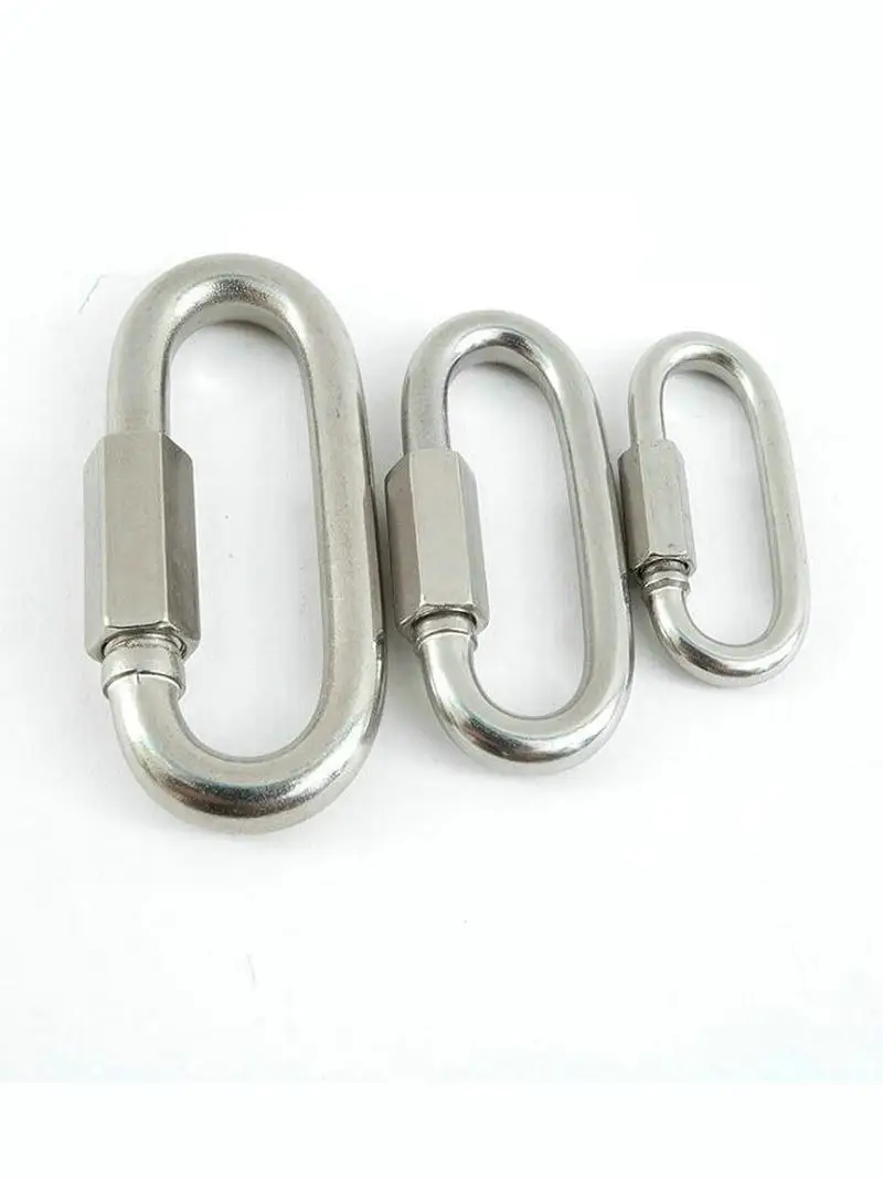 M4 Высокая растяжение AISI304 нержавеющая сталь БЫСТРОРАЗЪЕМНАЯ цепь звено крюк