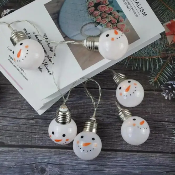 

LED Christmas Snowman lamp string home ball lamp string holiday decoration