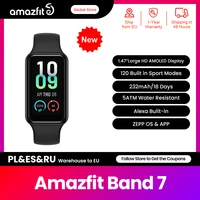world premiere new global version amazfit band 7 smart wristband 120 sports modes large hd amoled display powerful zepp os