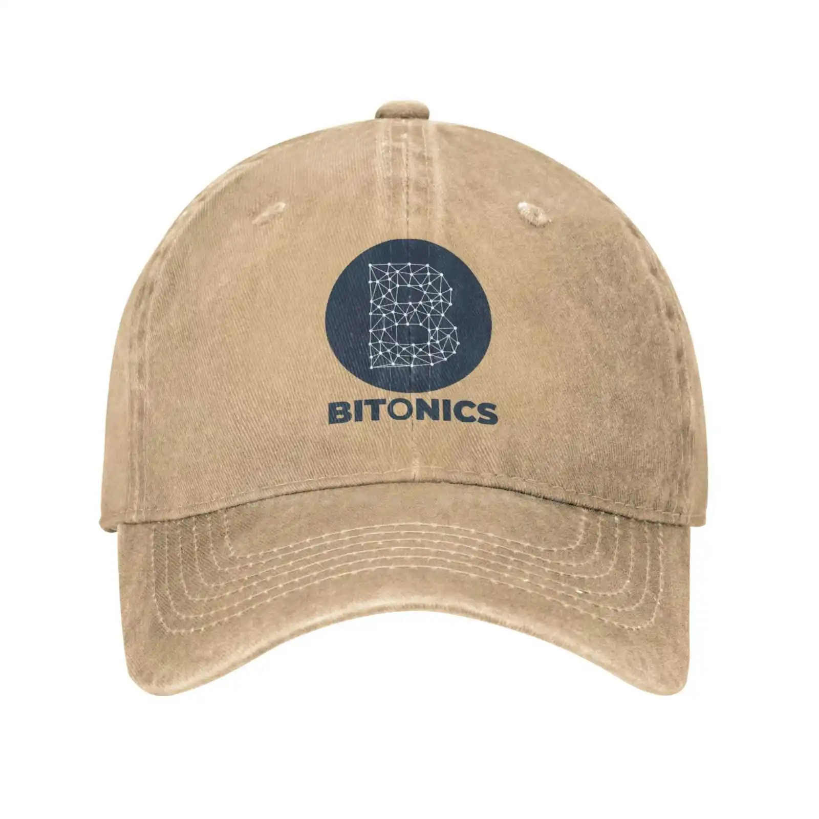 Высококачественная джинсовая бейсбольная кепка с логотипом Bitonics