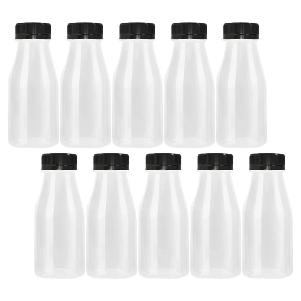 

10 Pcs Drink Bottle Plastic Shot Bottles Caps High Temperature Resistance Pp Clear Plastic Bottles