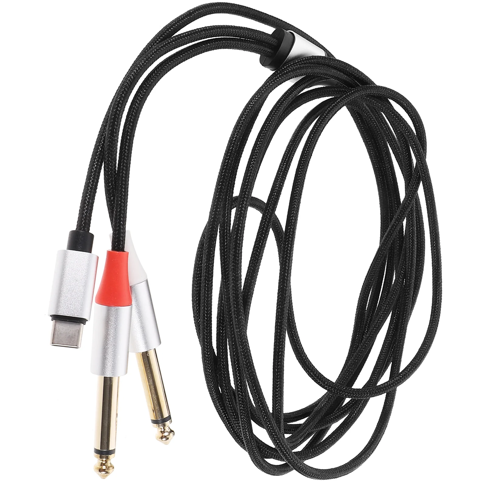 

1/4 Audio Cable Converter Transferring Cord Adapter Stereo Power Amplifier Sound
