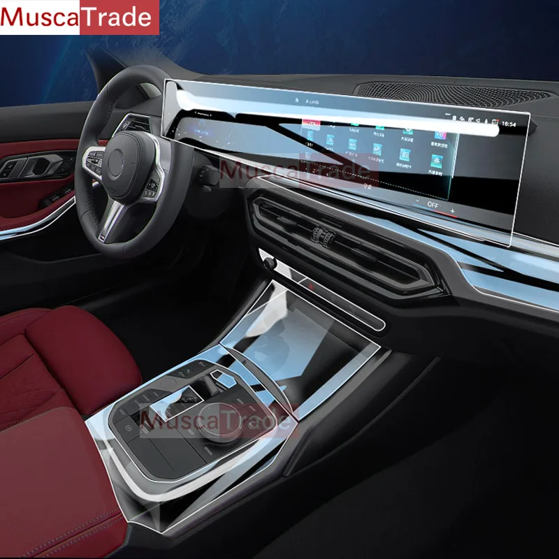 

For BMW 3 SERIES 2023 G20 G21 Car Interior Center Console Transparent TPU Protective Film Anti-scratch Repair Film Accessories