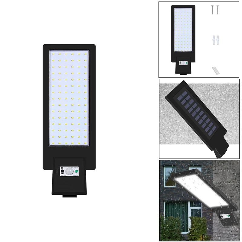 

90LED Solar Motion Wall Light Street Lamp Control Street Lamp Adjustable Brightness