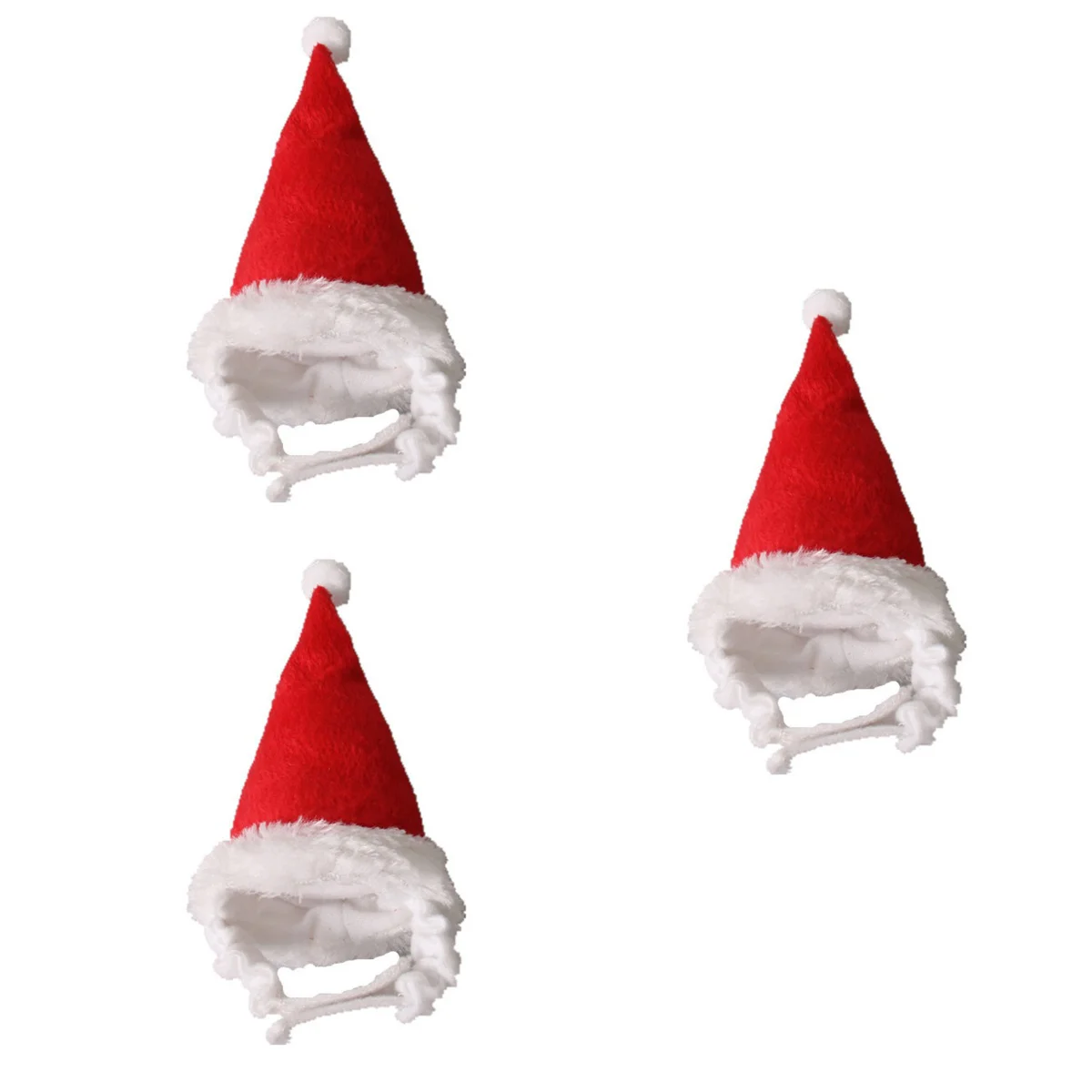 

Hat Christmas Costume Hamster Santa Petguinea Mini Hats Rabbit Small Cap Accessories Head Plush Animals Outfit Dog Outfits Warm
