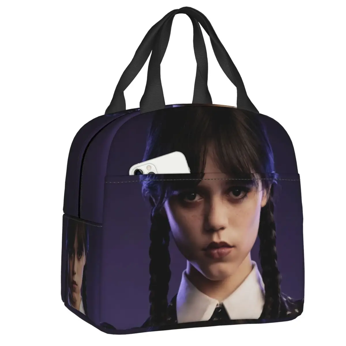 

Wednesday Addams Lunch Box for Women Multifunction Gothic Girl Thermal Cooler Food Insulated Lunch Bag Office Work