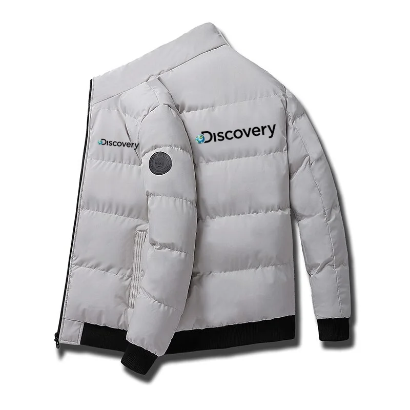 

Мужская теплая куртка Discovery Parker, повседневная легкая куртка с высоким воротником, уличная мода, осенне-зимняя куртка