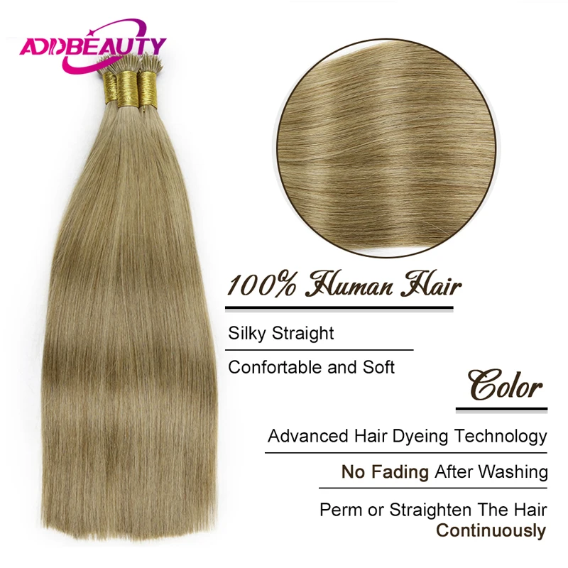 Straight Nano Ring Human Hair Extension 40g 50g Keratin Capsule Micro Ring Hair Extensions Human Hair Natural Fusion Hairpiece