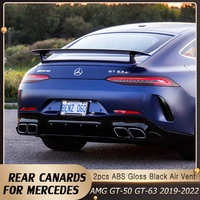 Gloss Rear Bumper Canards for Mercedes Benz AMG GT 50 GT 63 S 4 Door Coupe X290 AMG Performance Air Vent Spoiler Apron 2019-2022