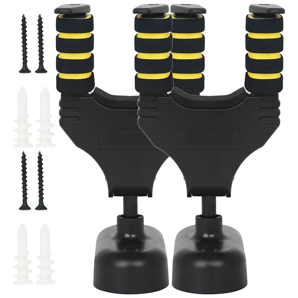 

2 Sets Electric Guitar Wall Mount Kickstand Hanger Ukulele Mounts Walls Bass Accessories