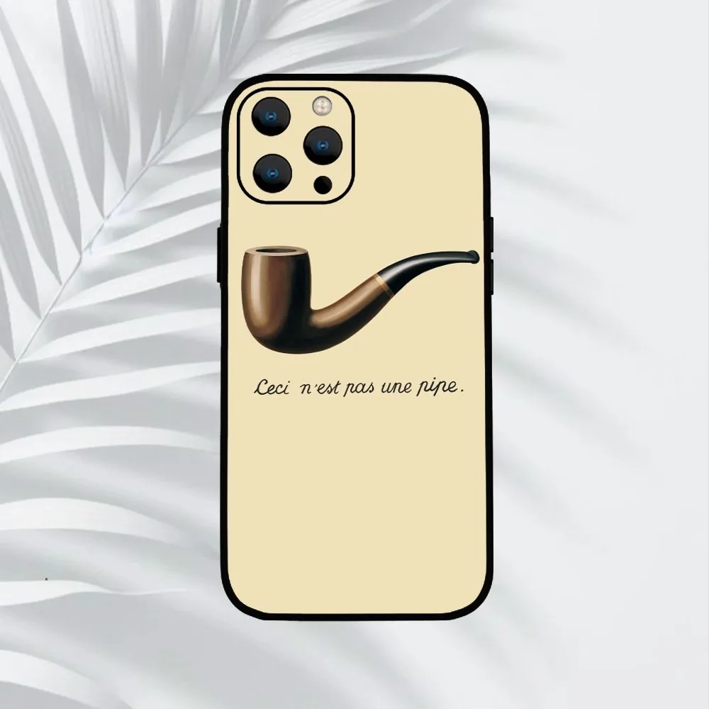 Чехол для телефона R-Rene Magritte Art iPhone Mini 11 12 13 14 15 Pro XS Max X Plus SE XR Shell