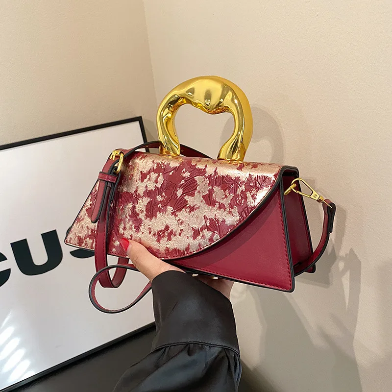 

2023 Retro Pattern Small Handbags And Purses Designer Women Shoulder Bag Casual Flap Crossbody Top Handle Bags