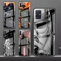 space wars the force case for samsung a52 a51 a71 a50 a21s a70 a91 a12 a31 a40 a30 a53 a73 a22 glass phone funda cover cases