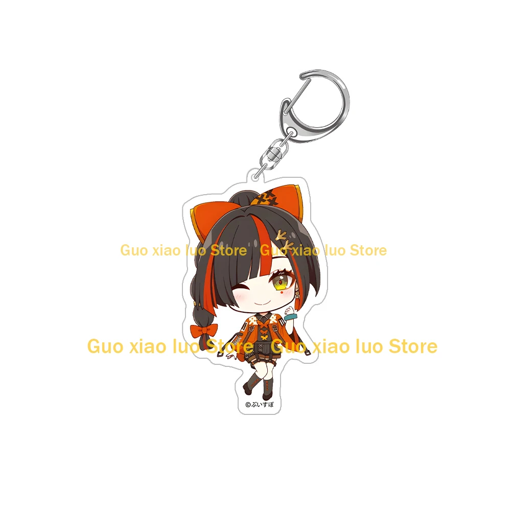 Фото VTuber VSPO GiGO Limited Edition YUMENO AKARI KOMORI MET SHIRANAMI RAMUNE NEKOTA TSUNA Chibi Kawaii Акриловый брелок Подвеска для сумки №5