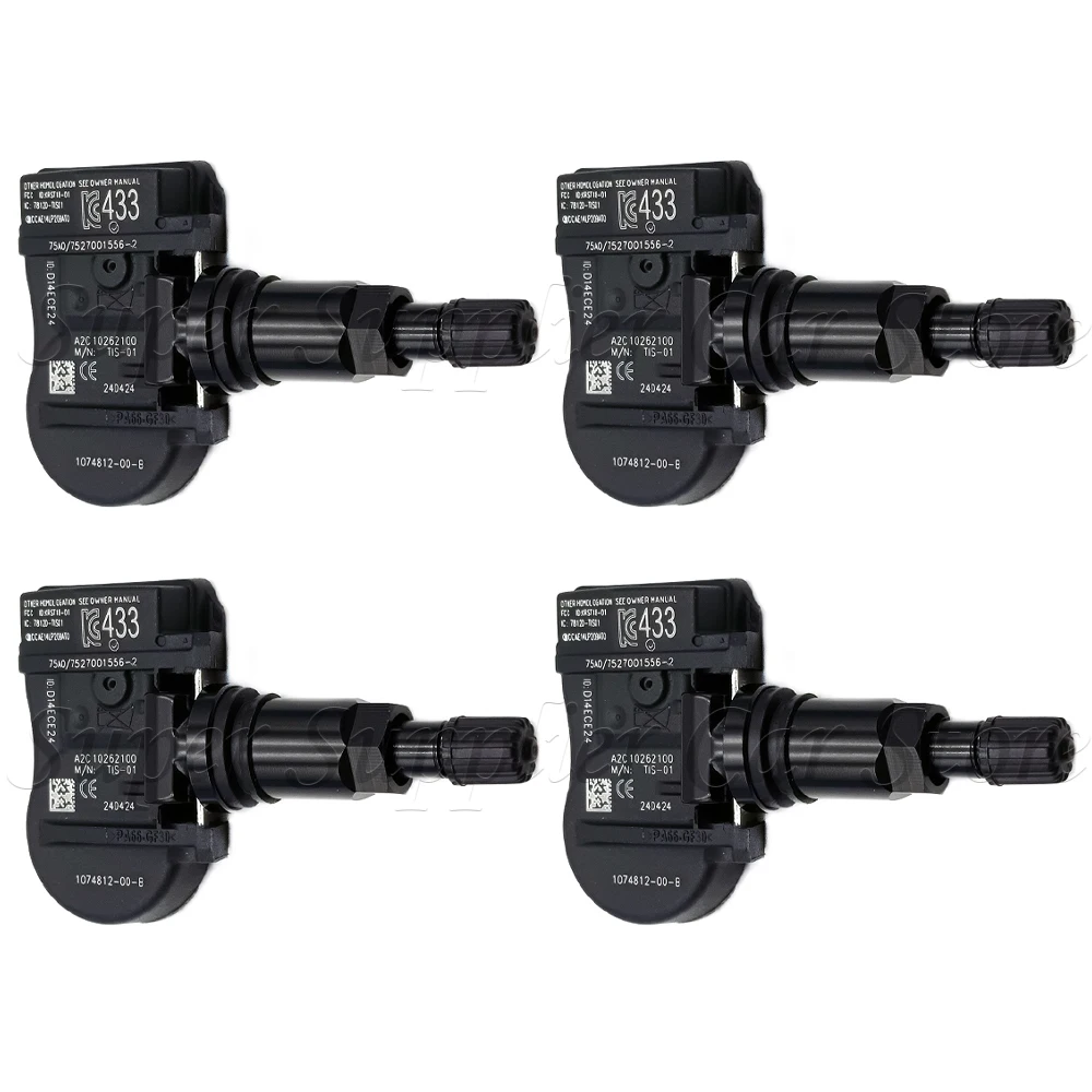 

1/4 шт. новый датчик системы давления в автомобильных шинах TPMS 433 МГц для Tesla Model 3 Model S Model X 1074812 -00-А 1074812 -00-Б 1034602 -00-С