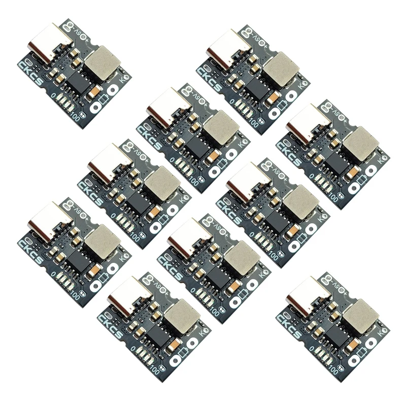 

CKCS 10X Type-C USB 5V 2A 1S Single String Lithium Battery Charge Discharge Module Charging Protection Board Boost Converter