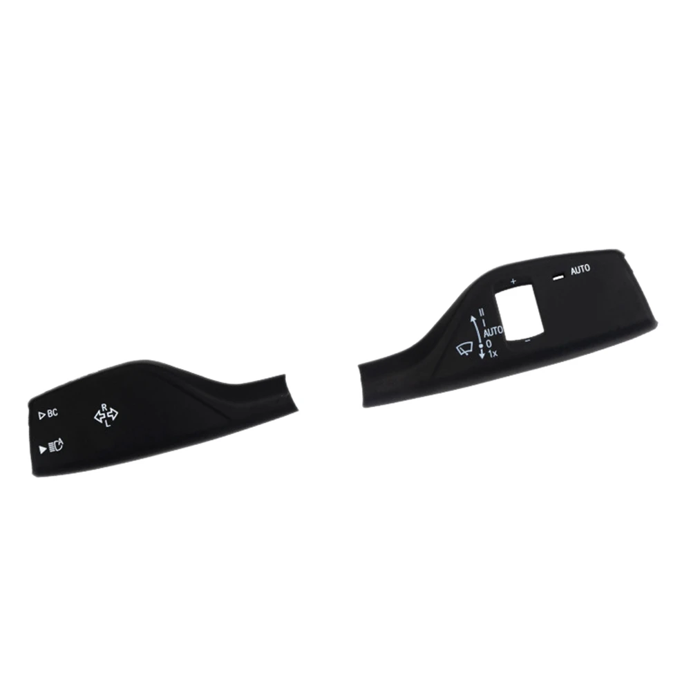 

Car Matte Black Turn Signal Windshield Wiper Lever Switch Cover Decor Sticker Trim for-BMW 3 5 7 Series G20 G30 G11 G12