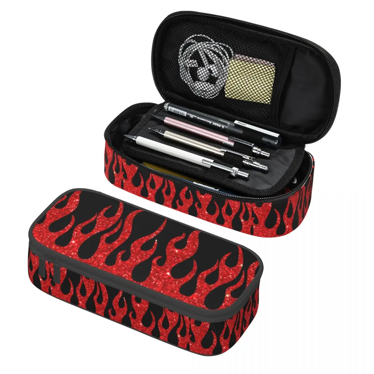 Индивидуальные милые красные блестящие Чехлы для карандашей мальчиков и девочек