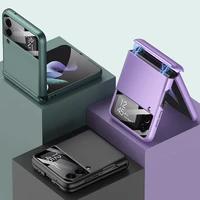 z flip 3 case for samsung galaxy z flip 3 5g magnetic hinge full protection cover zflip3 sm f711b durable hard plastic back case