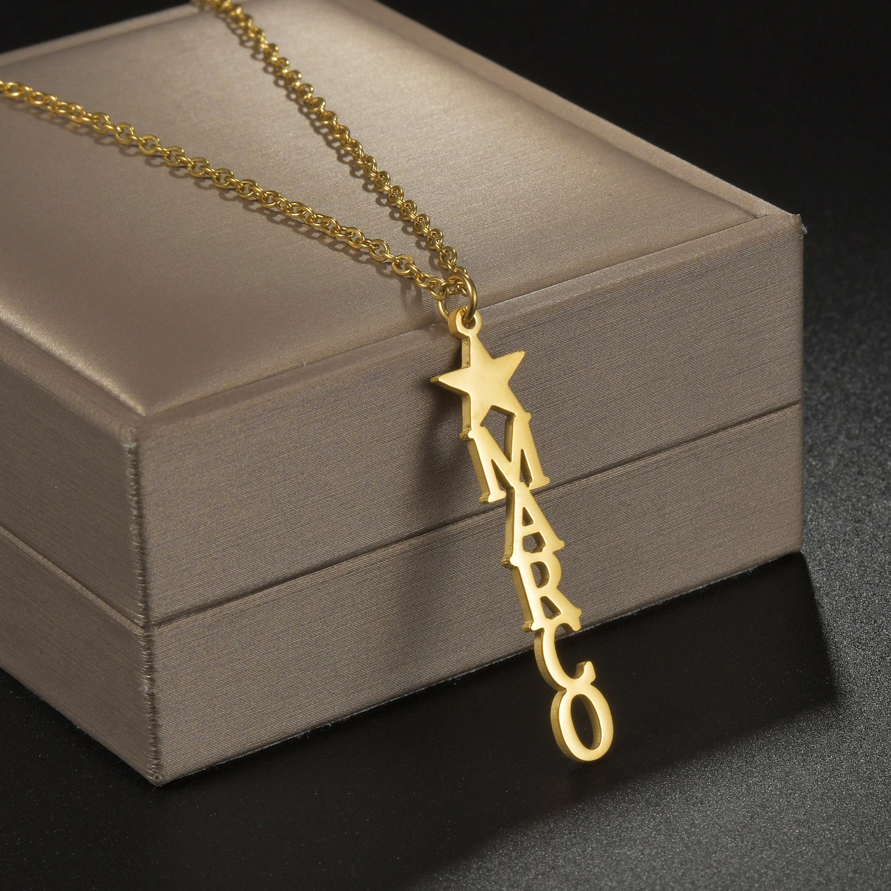 Atoztide персонализированные ожерелья с именем для женщин звезда сердце Женская