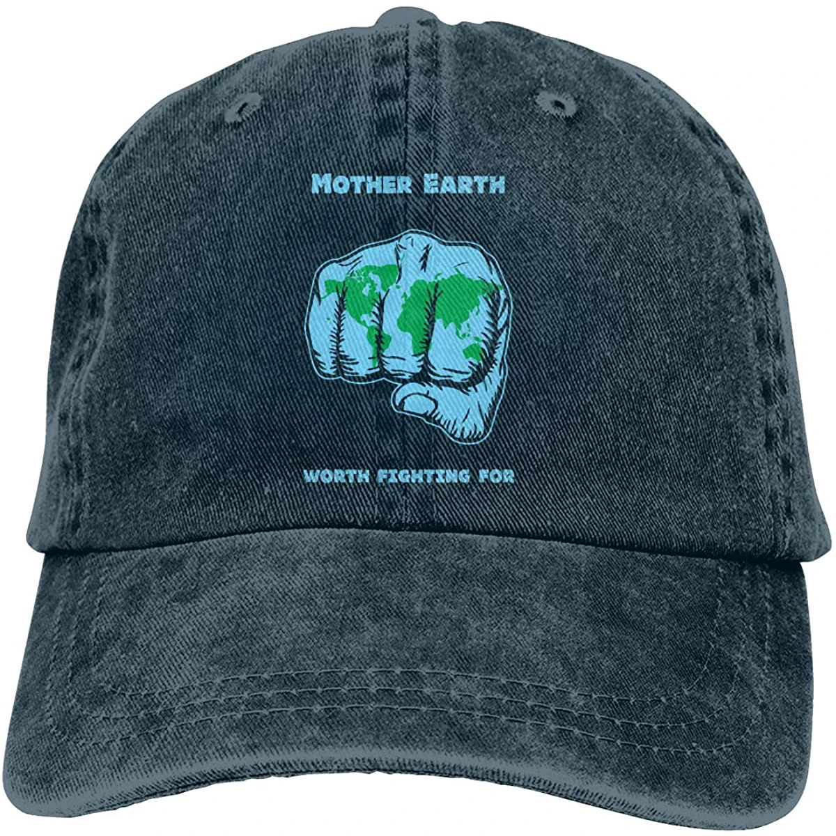

Unisex Mother Earth Vintage Washed Twill Baseball Caps Adjustable Hats Funny Humor Irony Graphics Of Adult Gift Navy