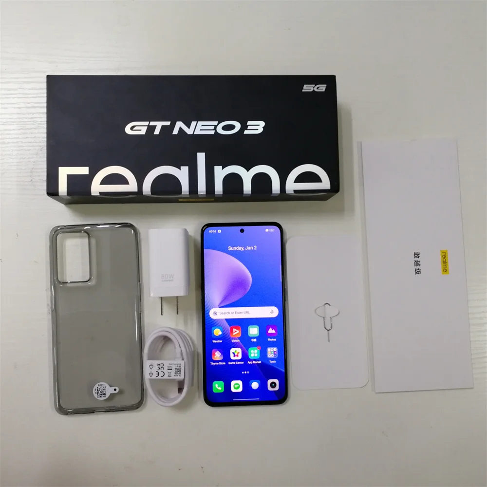Смартфон Realme GT Neo 3 с глобальной прошивкой 8100 дюймов 50 МП IMX766 OIS 150 Вт 80 суперзарядка